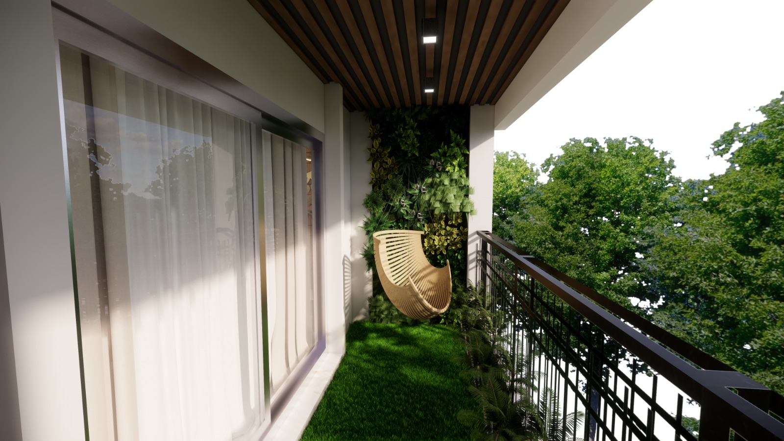 Balconies interior design - Balcony 03